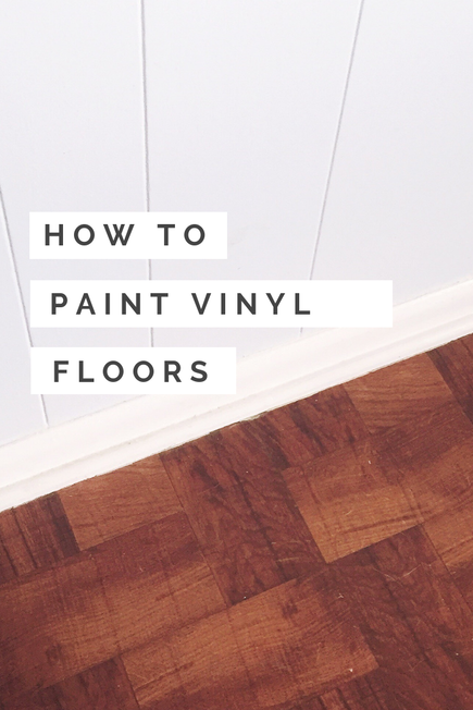How To Paint Vinyl Floors, Ugly Vinyl Flooring